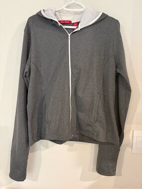 Zena Gray Zip-Up Women's Hoodie